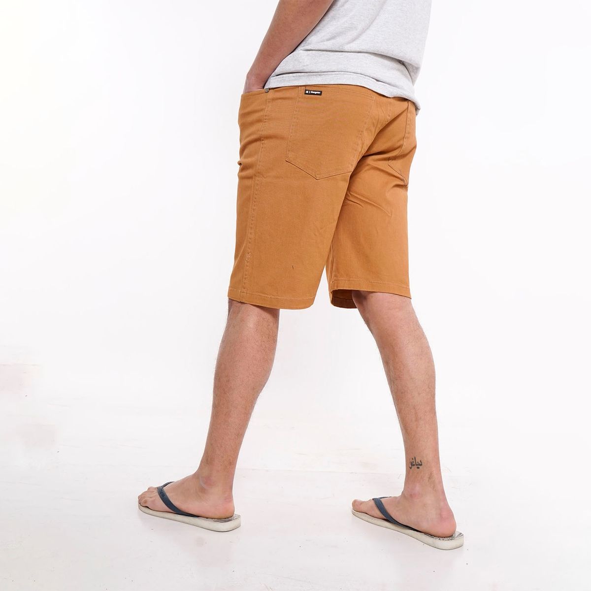 GANGSTER - Short Canvas Cargo Sixpo Mostaza Gangster ._