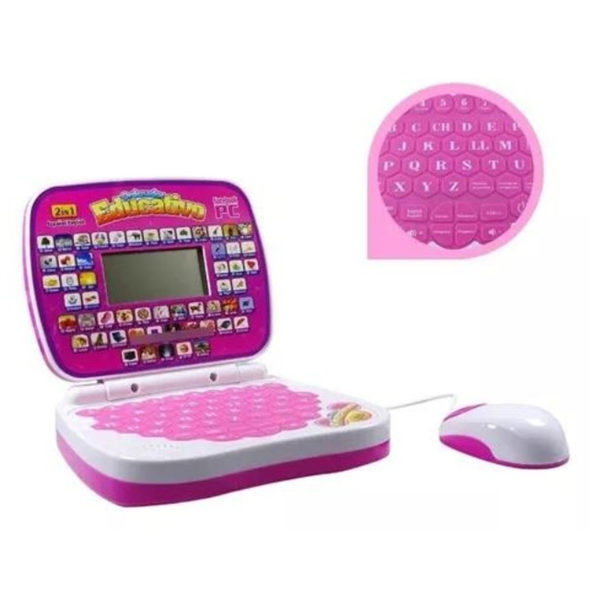 GENERICO - Mini Computador Didactico Educativo Niños Y Niñas 2 Idiomas