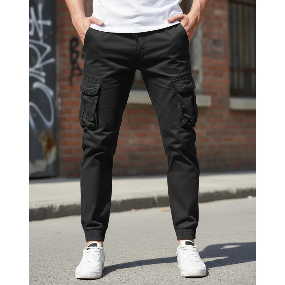 BLUE MOUNTAIN - Pantalón Joggers Cargo Adulto De Varón