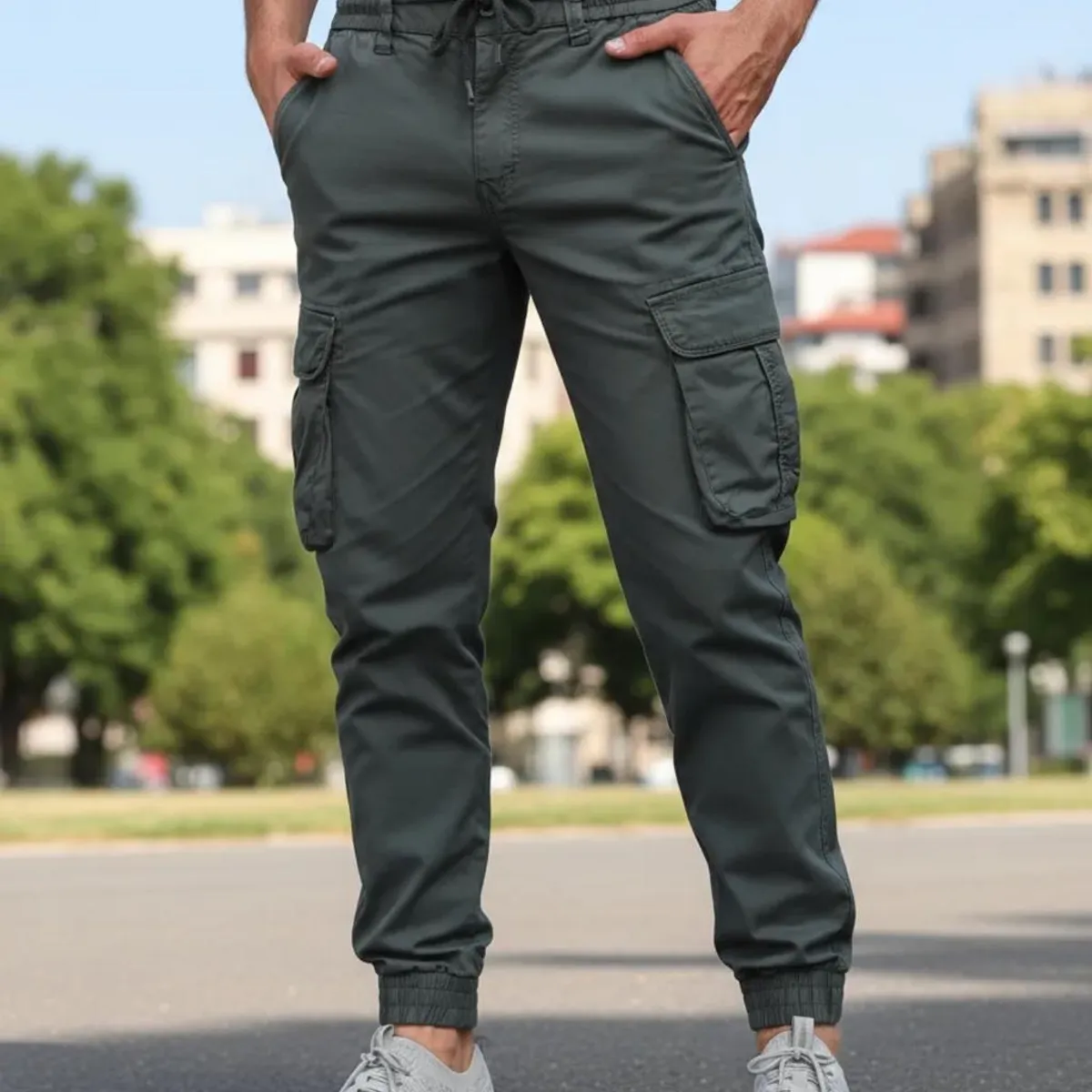 BLUE MOUNTAIN - Pantalón Joggers Cargo Adulto De Varón