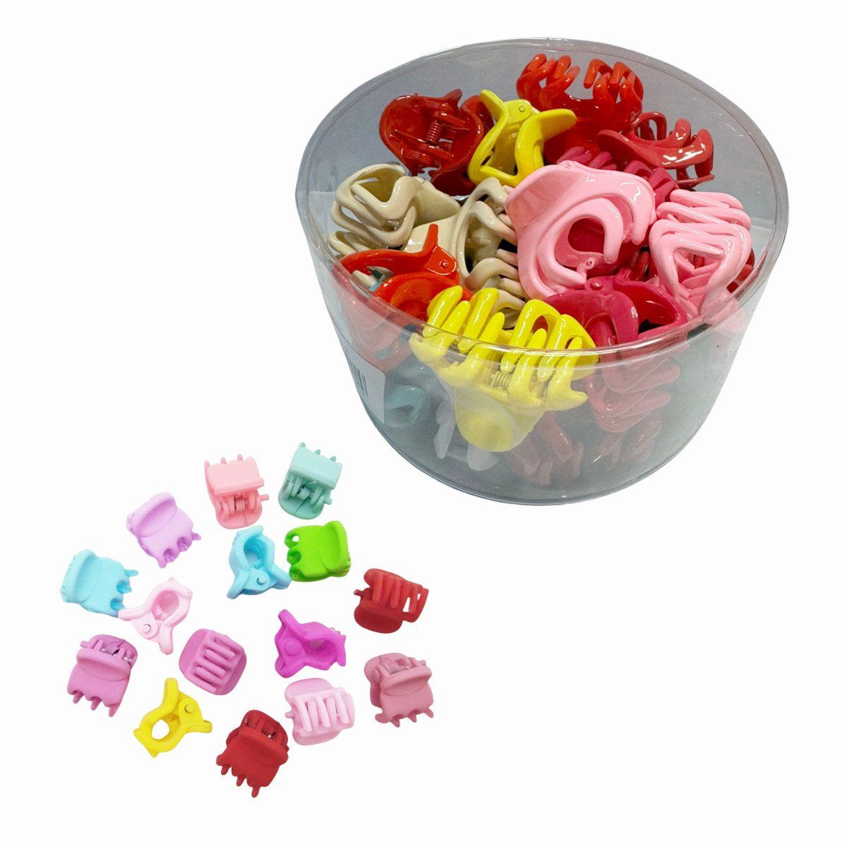 GENERICO - Caja 24 Pinches Tiburon Pequeños Para Cabello Colores