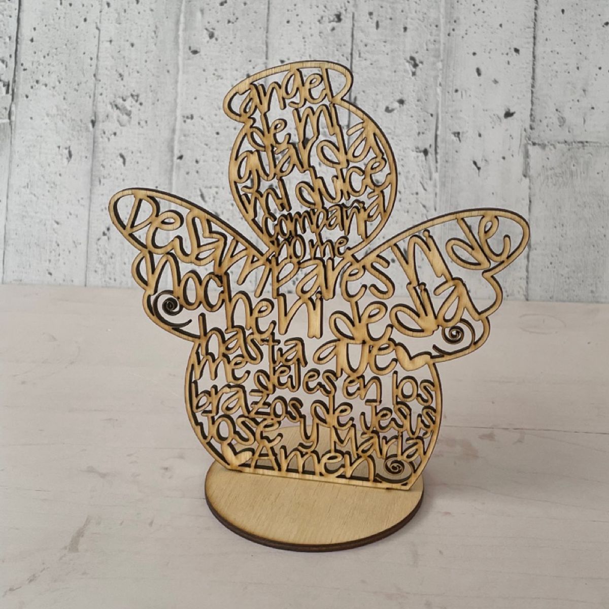 GENERICO - Angel de la guarda calado decorativo