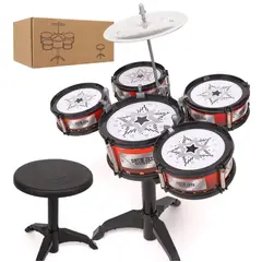 GENERICO - Bateria Musical De 5 Tambores Para Niños