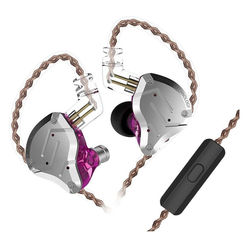 KZ - Audífonos KZ ZS10 Pro - Con MIC Púrpura