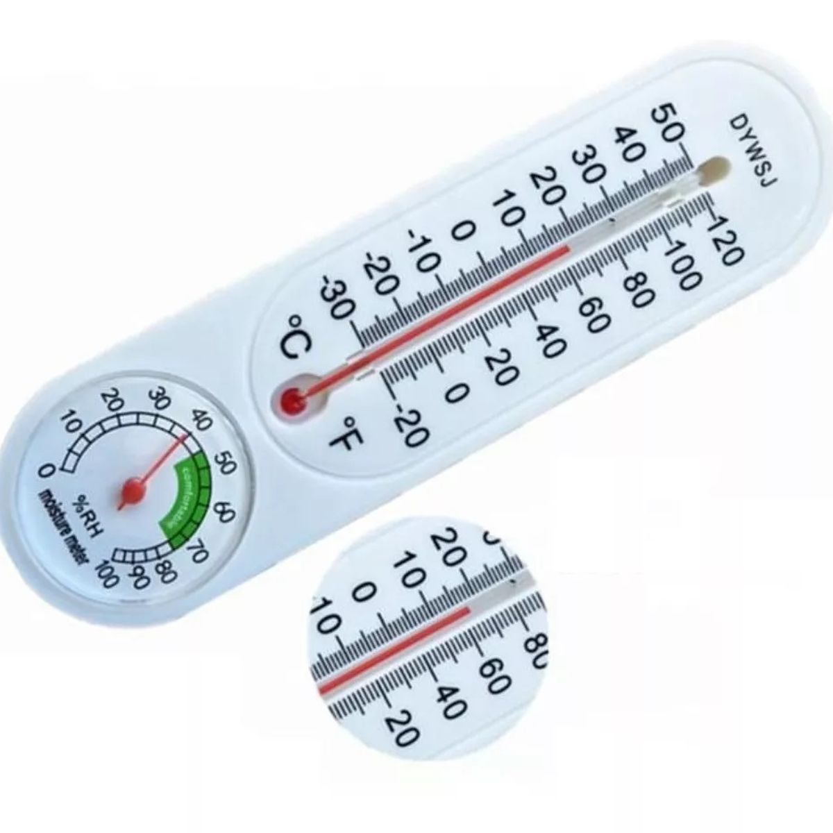 GENERICO - Pack X2 Termometro Higrometro Analogico Medidor Temperatura Humedad