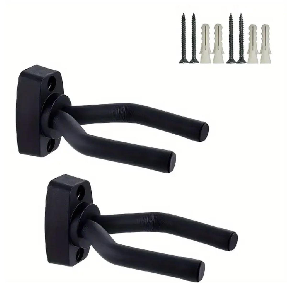 GENERICO - Pack Soporte Para Guitarra Bajo Ukelele Muro O Pared