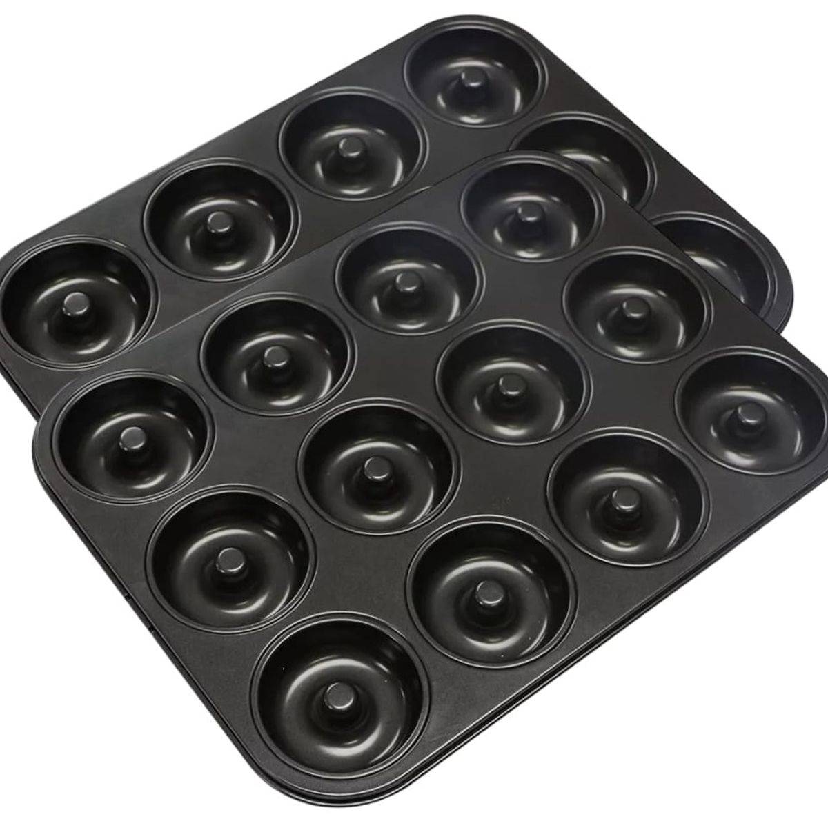 GENERICO - Pack X2 Molde 12 Rosquillas Anti Adherente Moldes Donuts Tortas Donas