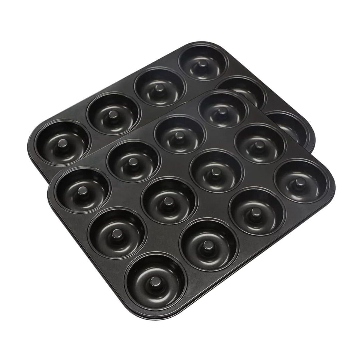 GENERICO - Pack X2 Molde 12 Rosquillas Anti Adherente Moldes Donuts Tortas Donas