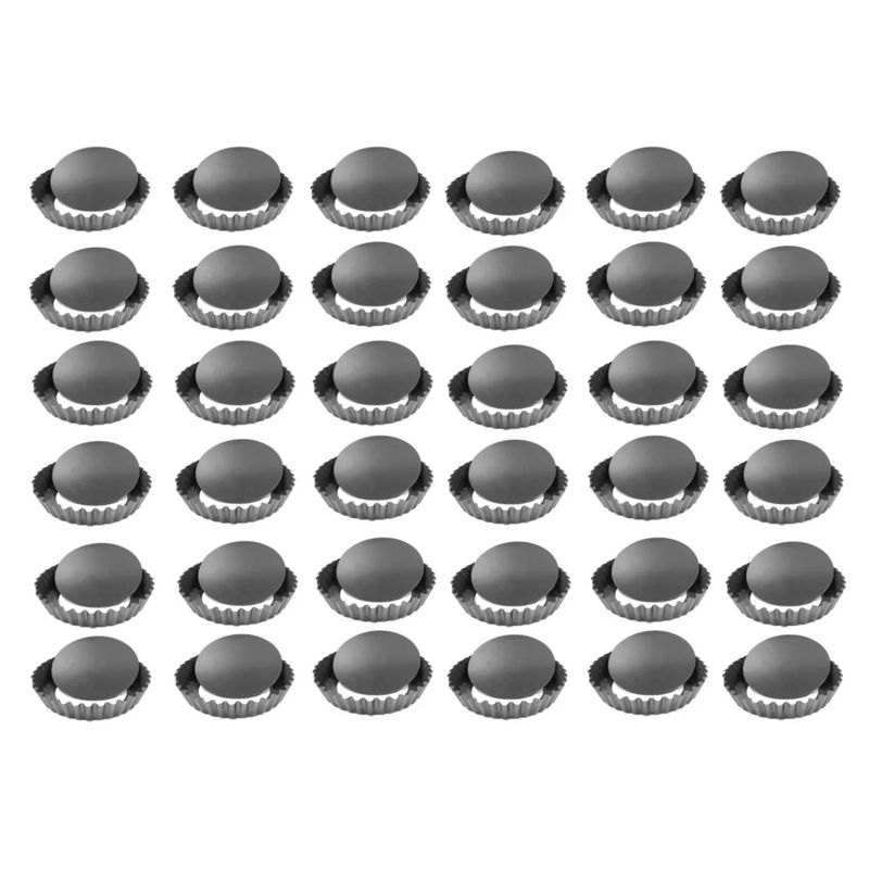 GENERICO - Pack X36 Moldes Mini Tartaleta Individual Kuchen Desmontable