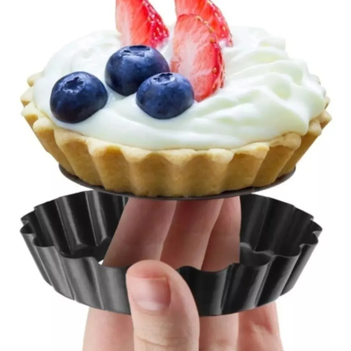 GENERICO - Pack X36 Moldes Mini Tartaleta Individual Kuchen Desmontable