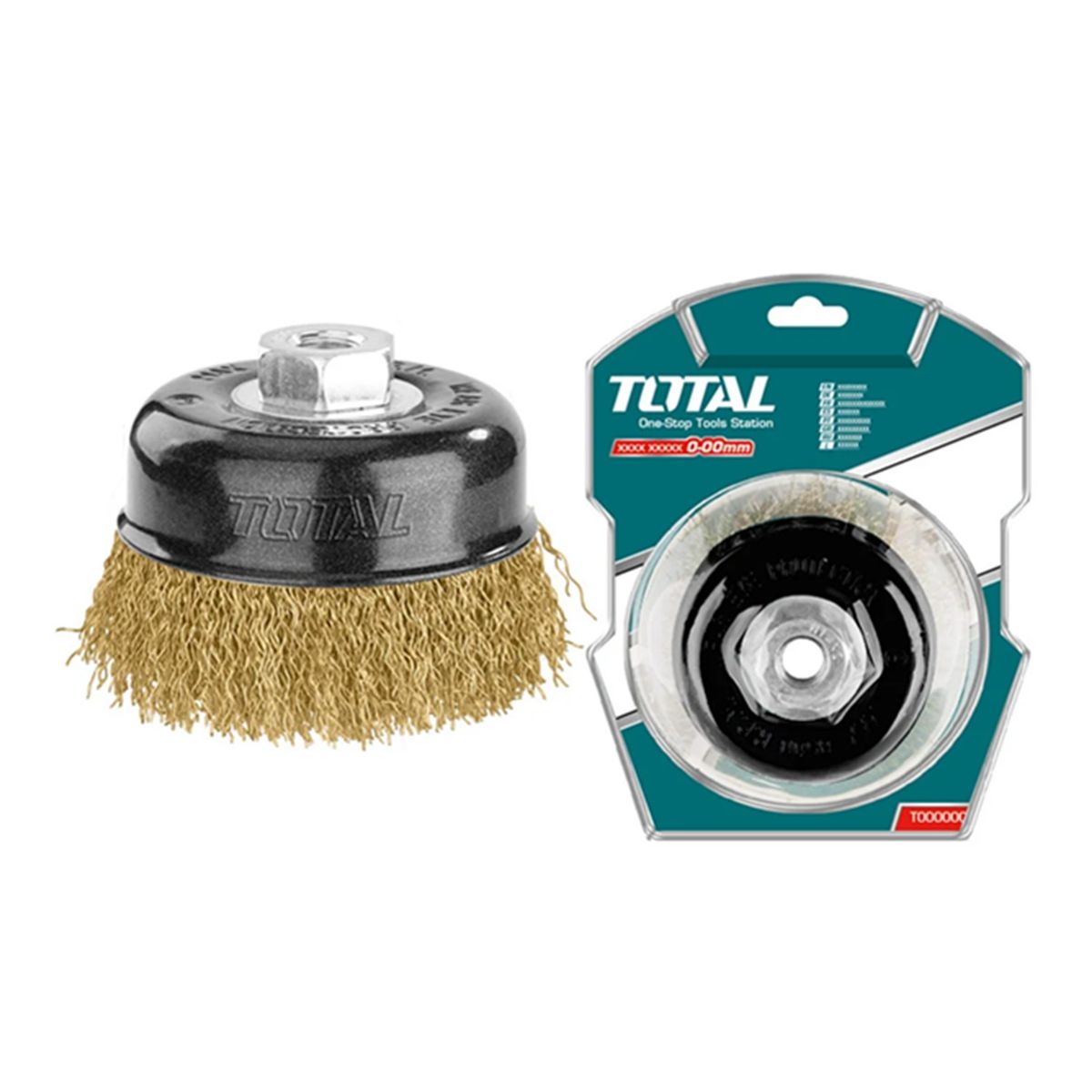 TOTAL TOOLS - Escobilla De Copa Rizada 75mm Esmeril Total Tac31035