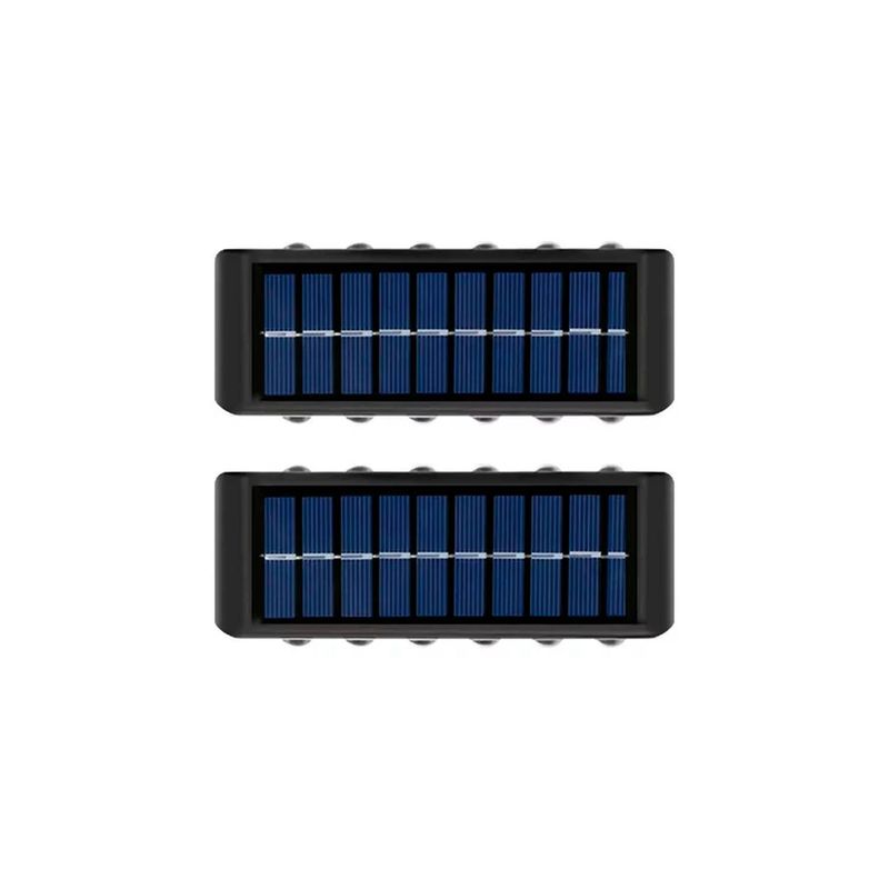 GENERICO - Luz Led Foco Aplique Pared 12 Leds Luz Cálida Exterior