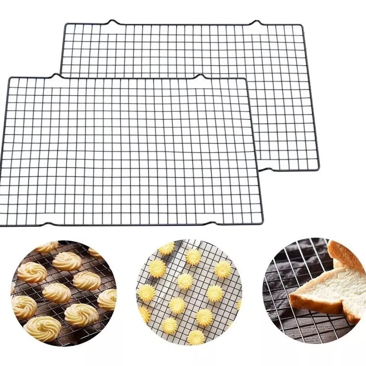 GENERICO - Pack X2 Rejilla Para Galleta Rejilla Para Enfriar Galleta Pizza 40cm