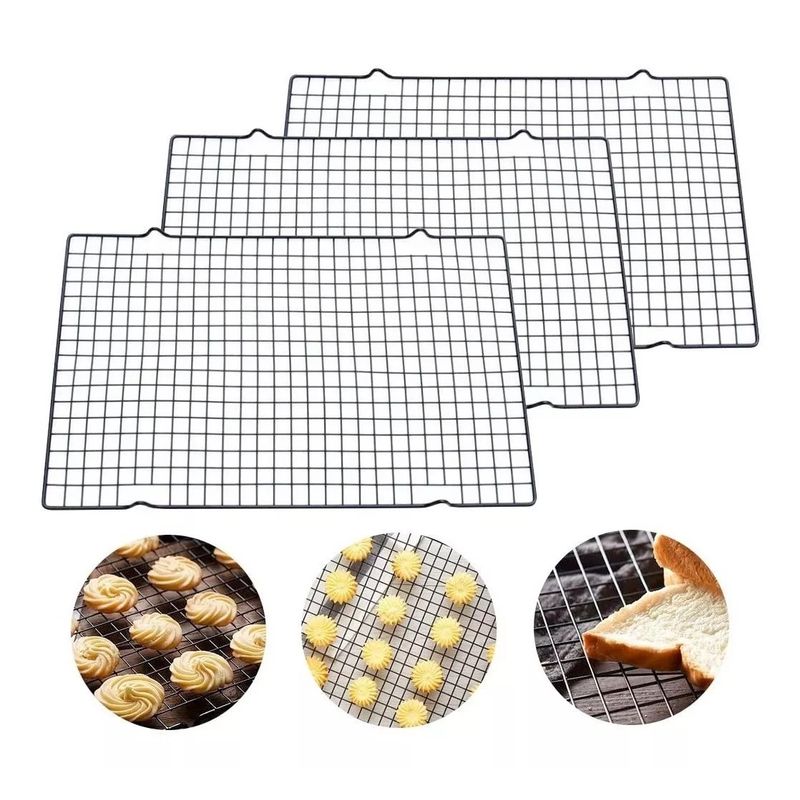 GENERICO - Pack X3 Rejilla Para Galleta Rejilla Para Enfriar Galleta Pizza 40cm