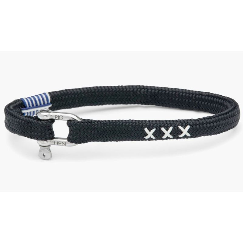 PIG & HEN - Pulsera Hombre Vicious Vik COA - Navy- Silver