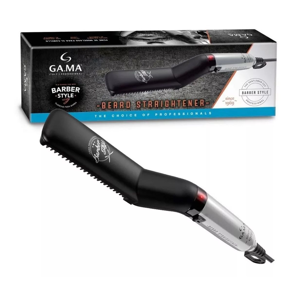 GAMA - Plancha Alisadora Cepillo De Barba Gama Barber Style Iones