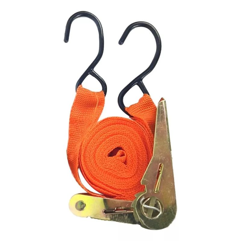 GENERICO - Eslinga Amarre 6m Con Rachet Linga De Carga Para Camioneta