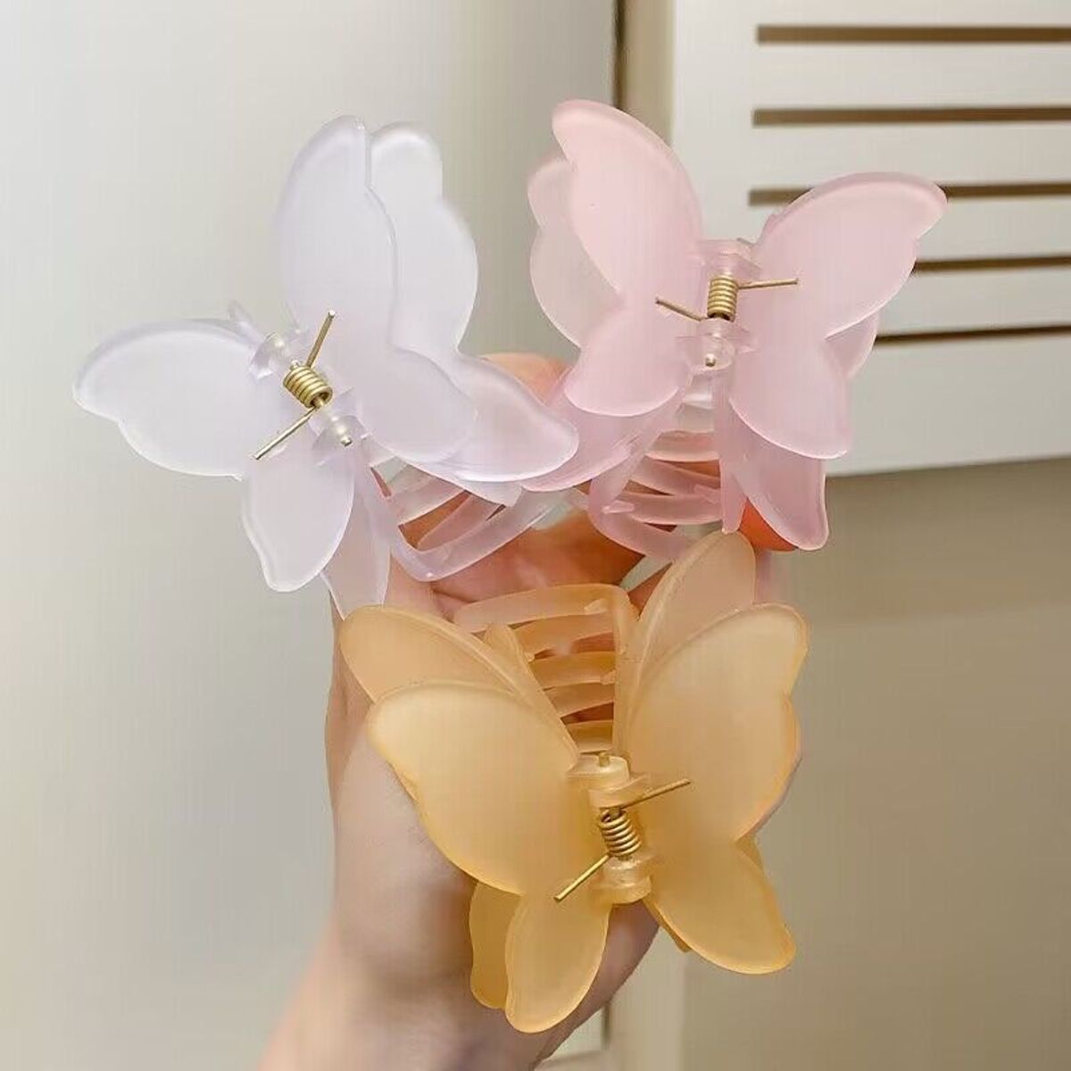 GENERICO - Pack 12 Pinzas Pinches Mariposa Para Cabello Peinado