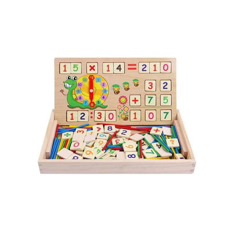 ULTRA - Juguete Montessori Suma Resta Reloj + Pizarra ULTRA