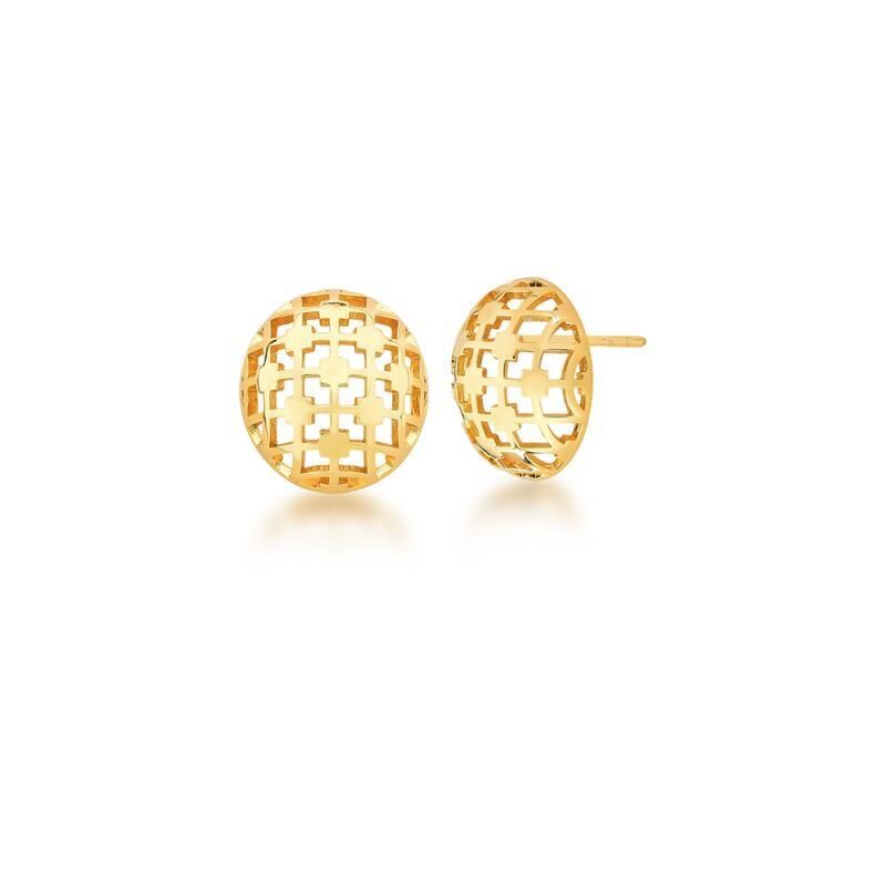 GENERICO - AROS ENCHAPADOS EN ORO 18K TRELIÇA
