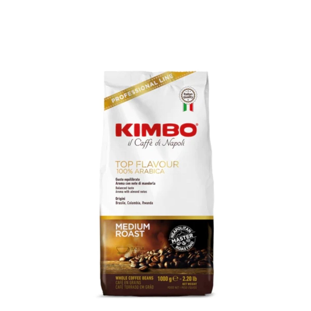 KIMBO - Café Kimbo Top Flavour 100 Arábica 1kg Grano Entero