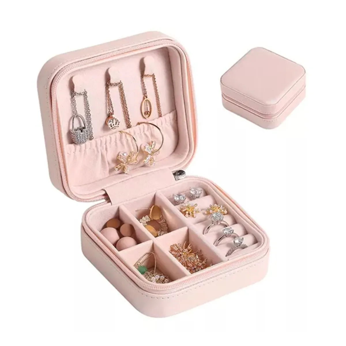 GENERICO - Joyero Caja Mini Portátil Organizador De Viaje