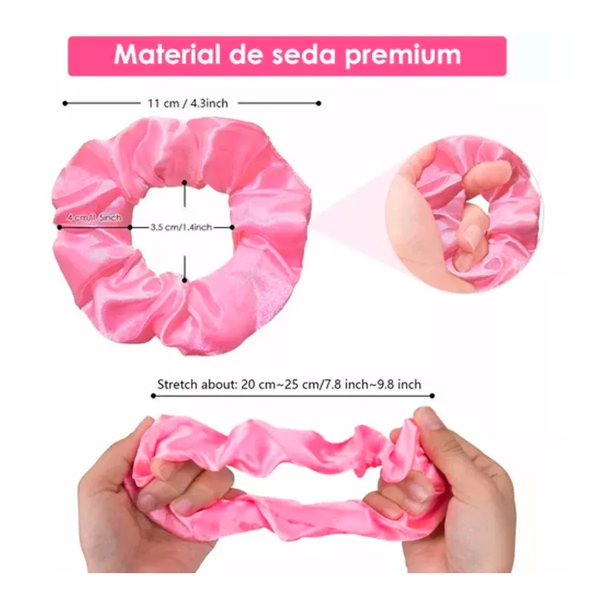 GENERICO - Banda Elástica De Cabello De 46 Colores