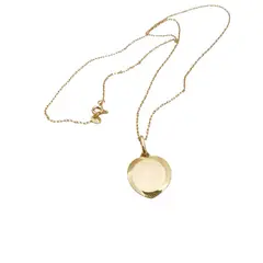 JOYAS MYTOKE - Medalla Placa Corazon Oro 18 Kilates Collar Unisex