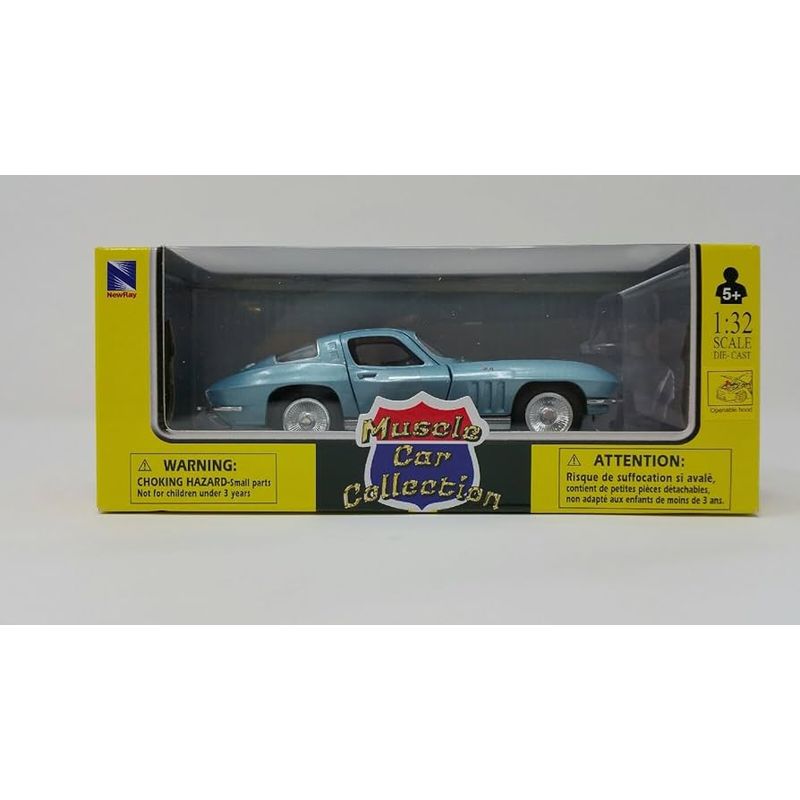 GENERICO - Auto Coleccion 1:32 Chevrolet Corvette 1966 #51433 New Ray