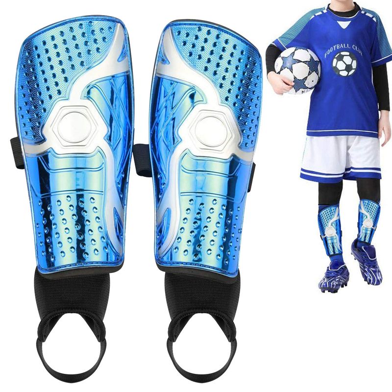 EVERSO - Espinilleras Fútbol Pantorrilla Protección Niños Con Tobillo