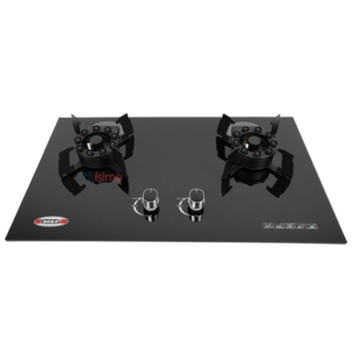 BOKO - Encimera a Gas Licuado 2 Platos Vidrio Templado Premium