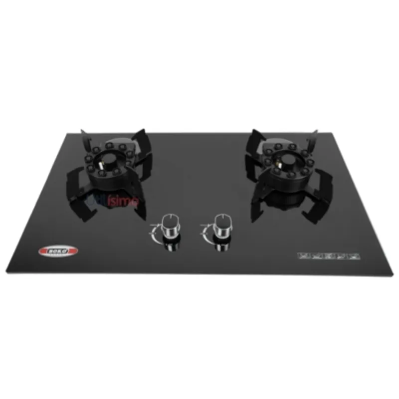 BOKO - Encimera a Gas Licuado 2 Platos Vidrio Templado Premium