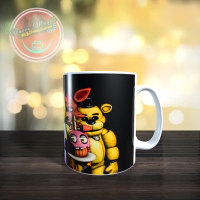 Imagen 2 del producto Taza Blanca De Five Nights At Freddys