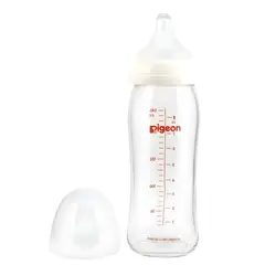 PIGEON - MAMADERA DE VIDRIO 240ML BOCA ANCHA SOFT TOUCH