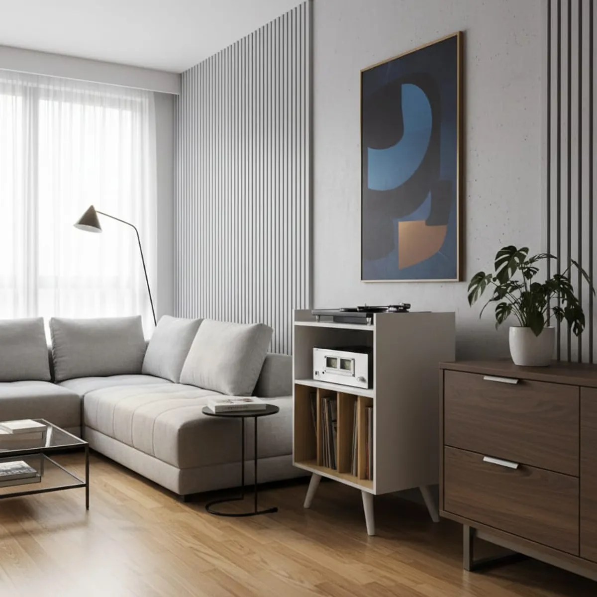 GENERICO - Mueble Rack para vinilos de 60 cm x 40cm x 91 cm