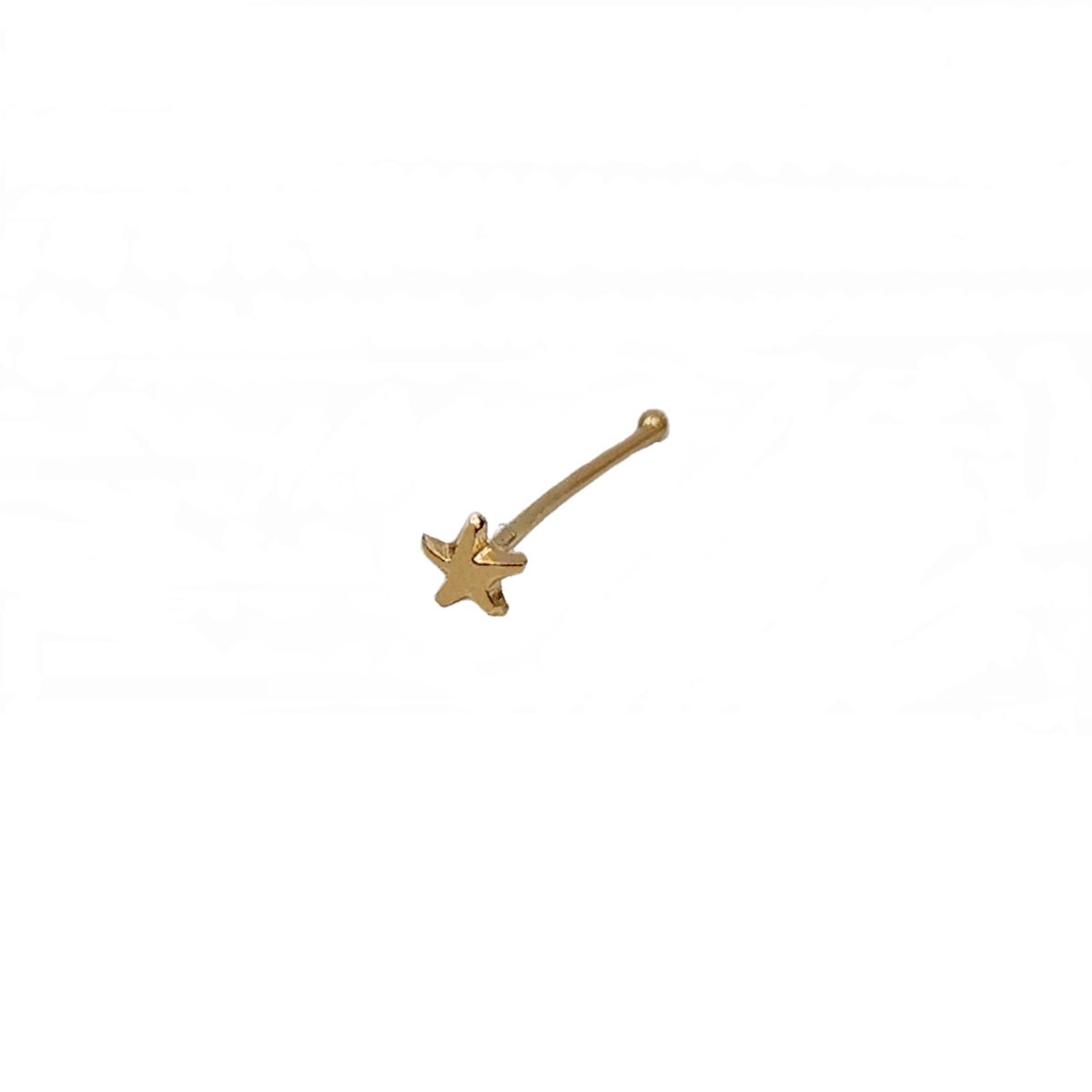 JOYAS MYTOKE - Piercing Nariz Oro 18 Kilates Estrella Unisex