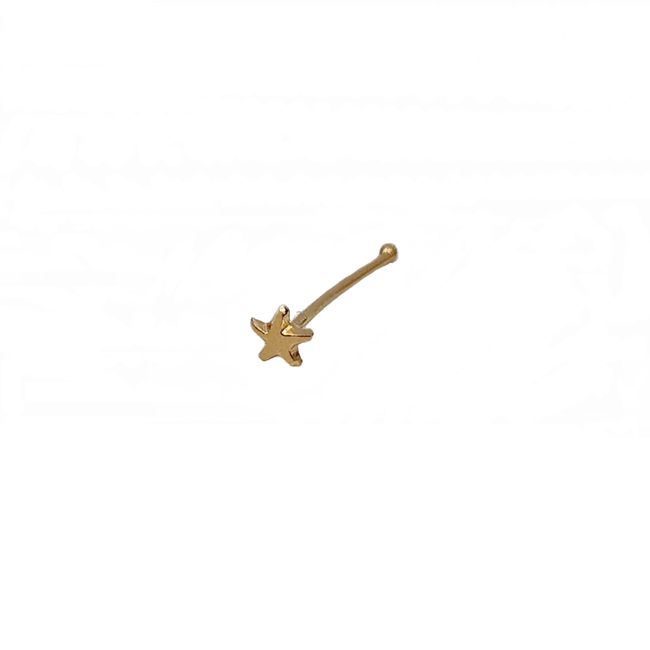 JOYAS MYTOKE - Piercing Nariz Oro 18 Kilates Estrella Unisex