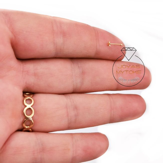 JOYAS MYTOKE - Piercing Nariz Oro 18 Kilates Estrella Unisex