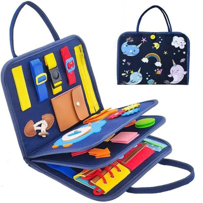 GENERICO - Juguete tablero sensorial Montessori didáctico