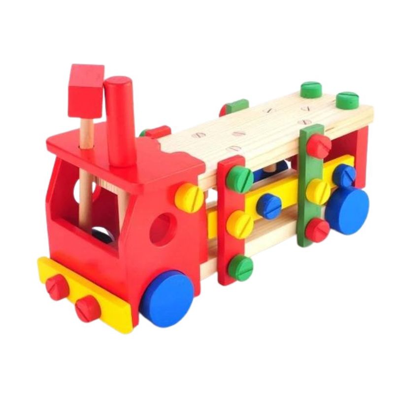GENERICO - Juguete madera camion montessori