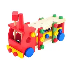 GENERICO - Juguete madera camion montessori