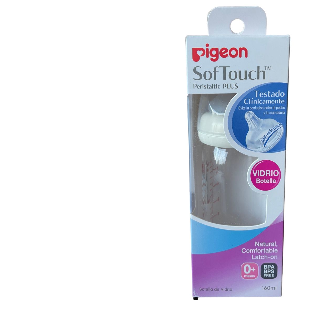 PIGEON - MAMADERA 240ML 3 MESES SOFTOUCH POLIPROPILENO