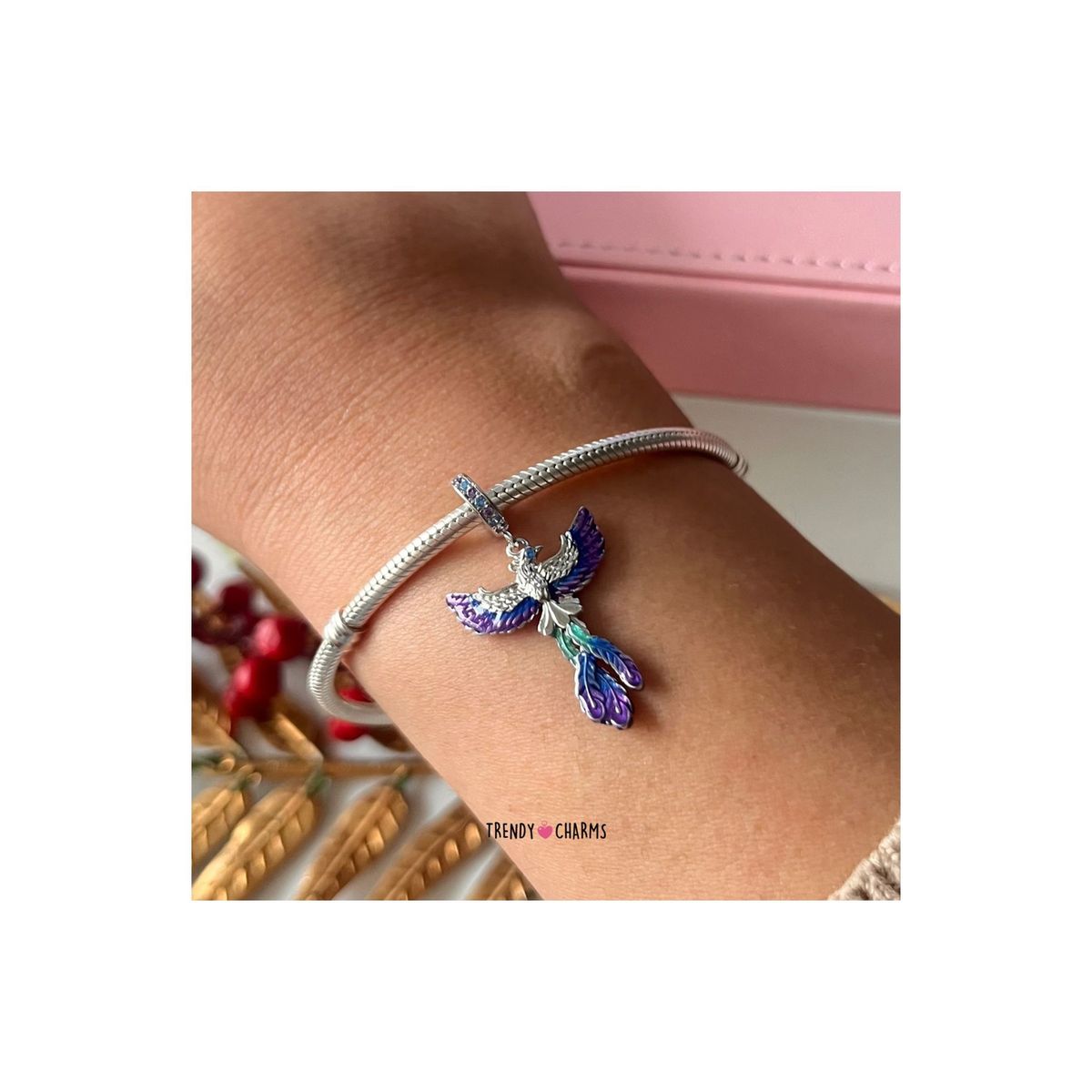TRENDY CHARMS - Charm Ave Fénix Resiliencia Plata 925