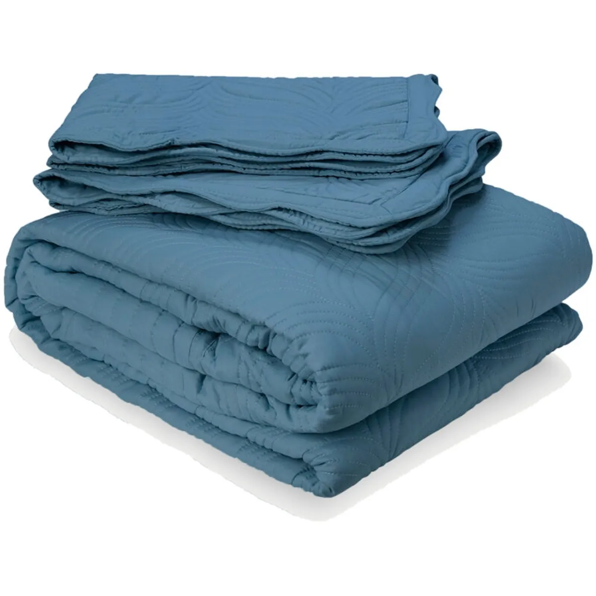 MALLORCA - Quilt Bordado 2 Plazas Versailles Aqua