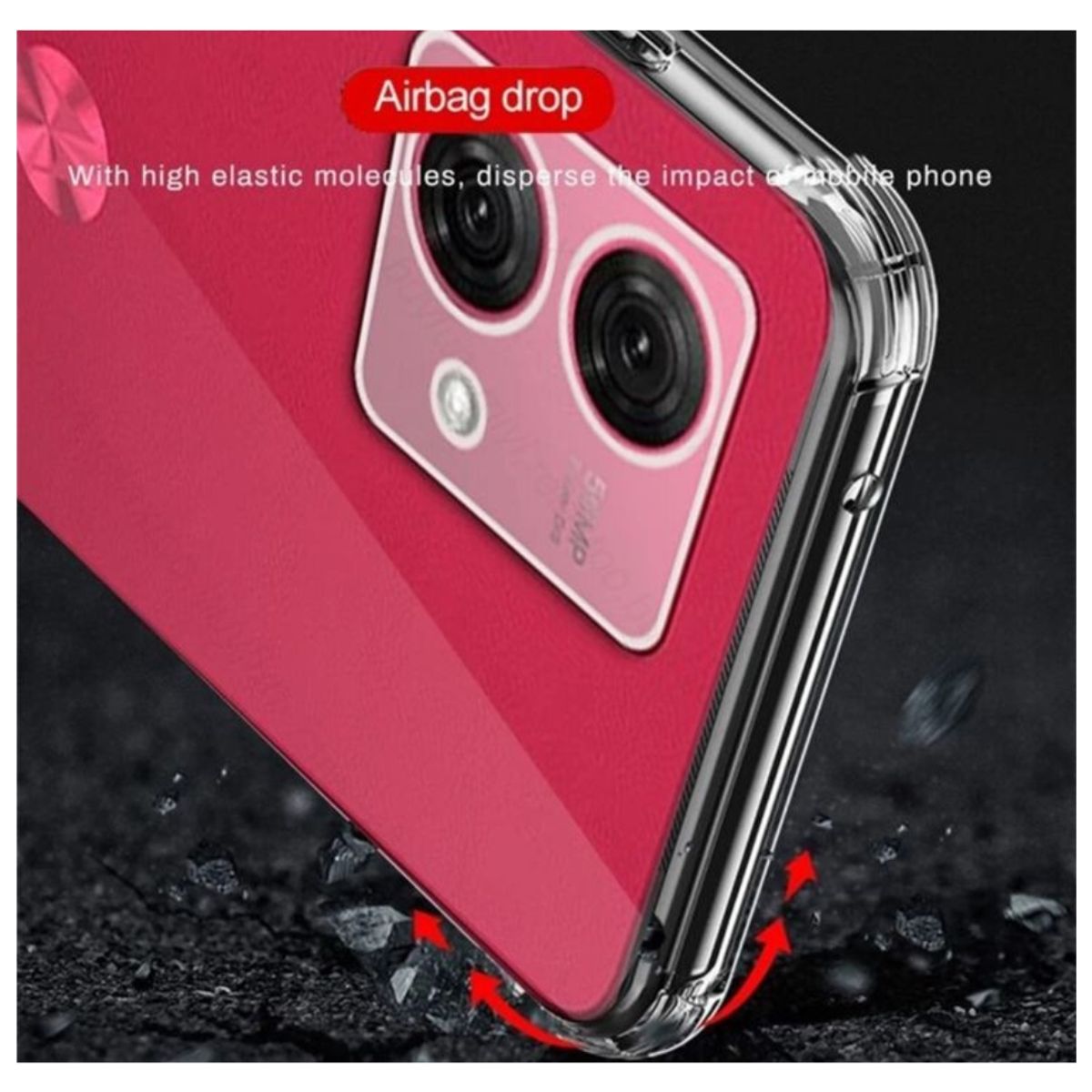 GENERICO - Carcasa Transparente Para Motorola G54 Con Lamina Completa