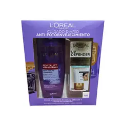 LOREAL PARIS - Pack Crema Uv Defender Anti Brillo Agua Micelar Loreal