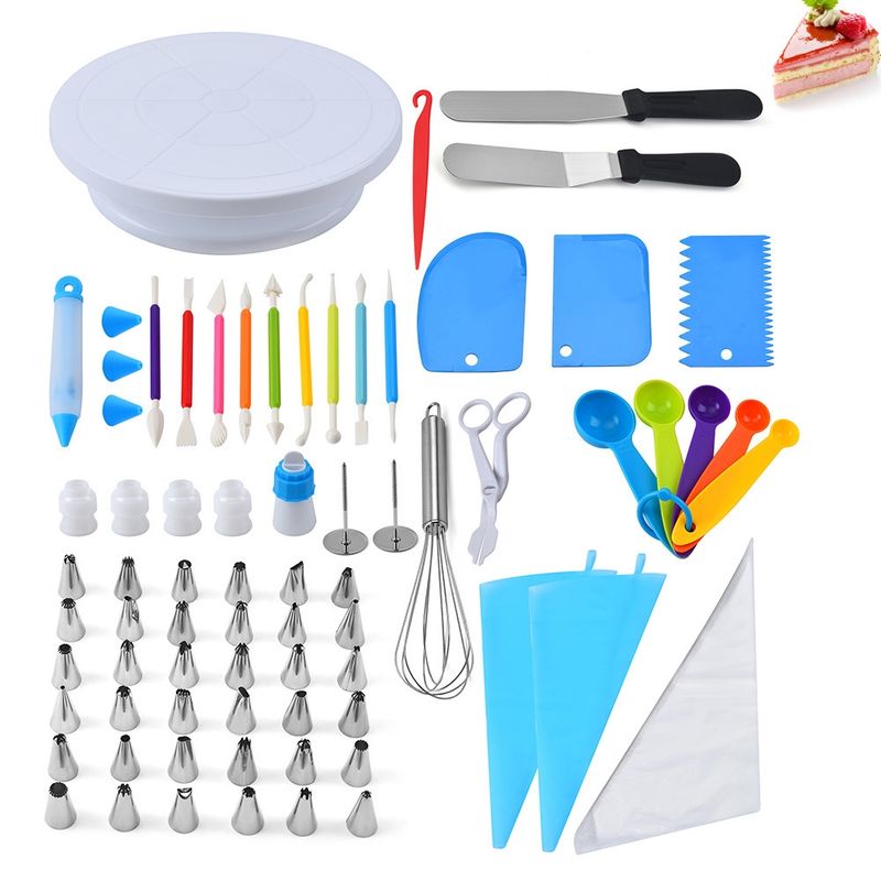GENERICO - Kit Básico de Repostería Para Decoración Torta Boquillas 66 Piesas