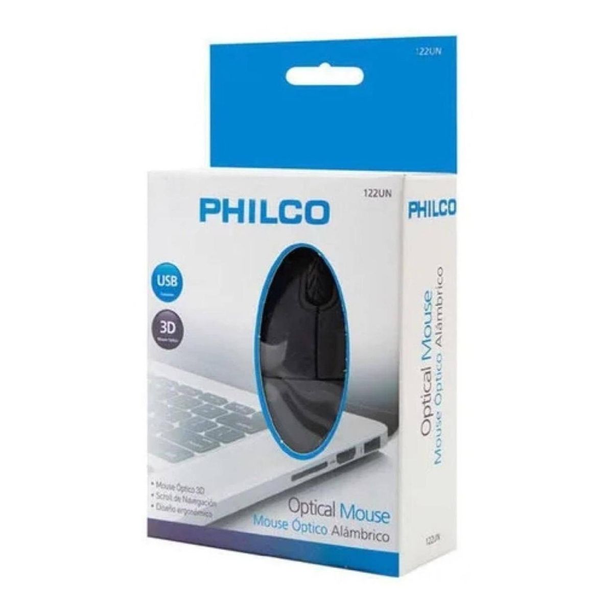 PHILCO - MOUSE OPTICO USB NEGRO PHILCO