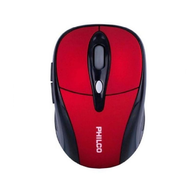 PHILCO - MOUSE OPTICO INALAMBRICO PHILCO ROJO
