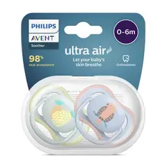 AVENT - Chupete ultra air Animals y Piña